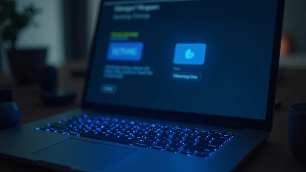 Website interface showing blue focus ring around interactive buttons and form fields